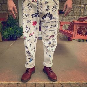 House Of Fear - repurposed upcycled pants jeans
